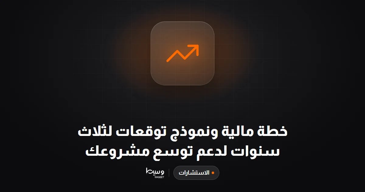 خطة مالية ونموذج توقعات لثلاث سنوات لدعم توسع مشروعك