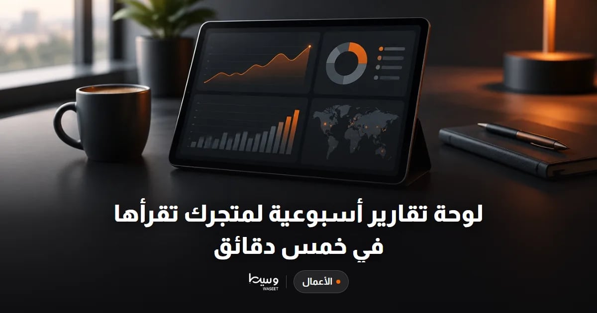 لوحة تقارير أسبوعية لمتجرك تقرأها في خمس دقائق