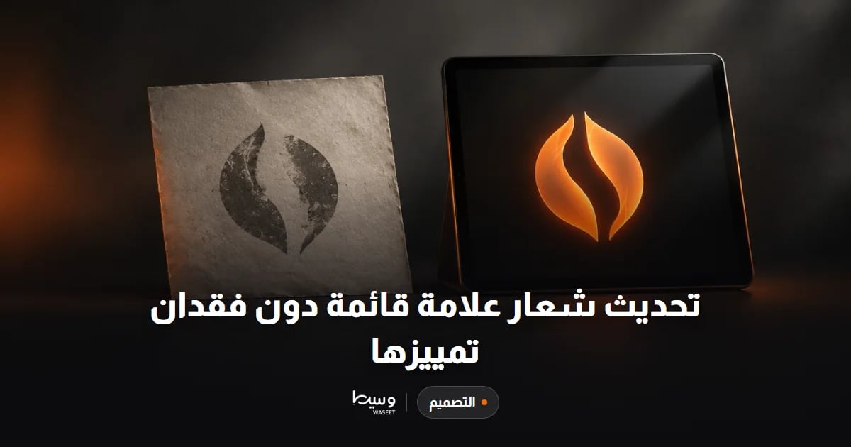 تحديث شعار علامة قائمة دون فقدان تمييزها