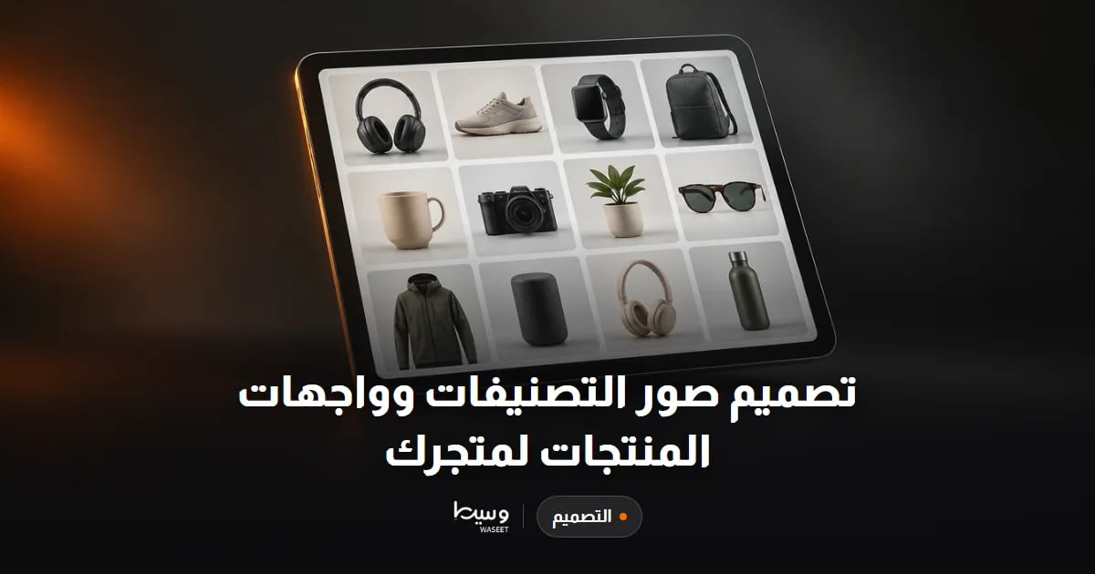 تصميم صور التصنيفات وواجهات المنتجات لمتجرك