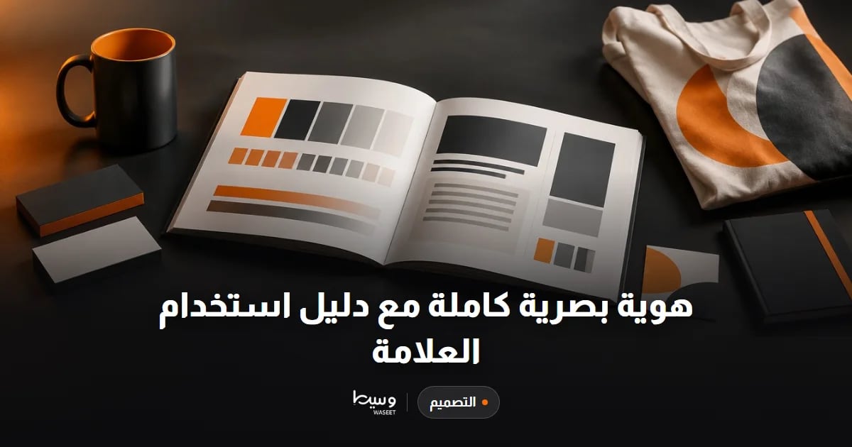 هوية بصرية كاملة مع دليل استخدام العلامة